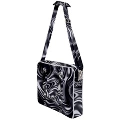 Wave Abstract Lines Cross Body Office Bag