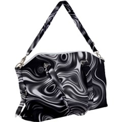 Wave Abstract Lines Canvas Crossbody Bag