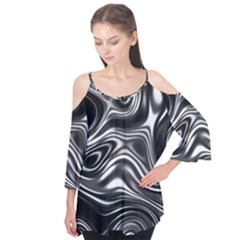 Wave Abstract Lines Flutter Tees