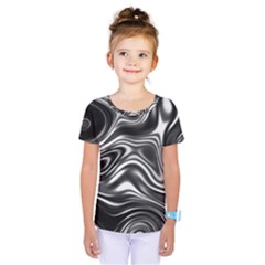 Wave Abstract Lines Kids  One Piece Tee