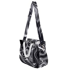 Wave Abstract Lines Rope Handles Shoulder Strap Bag