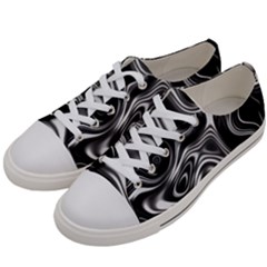 Wave Abstract Lines Women s Low Top Canvas Sneakers by HermanTelo