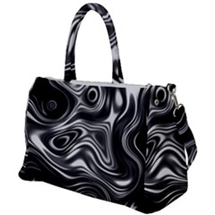 Wave Abstract Lines Duffel Travel Bag by HermanTelo