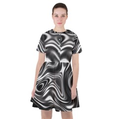 Wave Abstract Lines Sailor Dress by HermanTelo