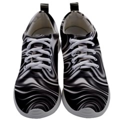 Wave Abstract Lines Mens Athletic Shoes by HermanTelo