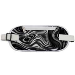 Wave Abstract Lines Rounded Waist Pouch