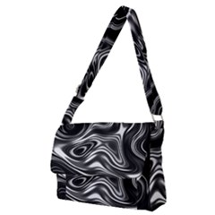 Wave Abstract Lines Full Print Messenger Bag (m)