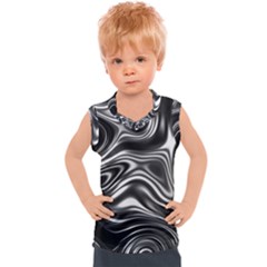 Wave Abstract Lines Kids  Sport Tank Top