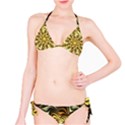 Fractal Flower Petals Gold Classic Bikini Set View1