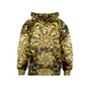 Fractal Flower Petals Gold Kids  Pullover Hoodie View1