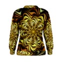 Fractal Flower Petals Gold Women s Sweatshirt View2