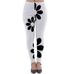 Land Of Flowers Lightweight Velour Leggings by moonlightladybug