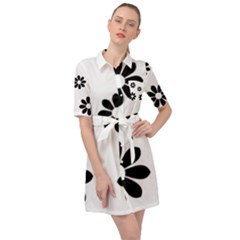 Land Of Flowers Belted Shirt Dress by moonlightladybug