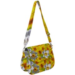 Daffodil Surprise Saddle Handbag by retrotoomoderndesigns