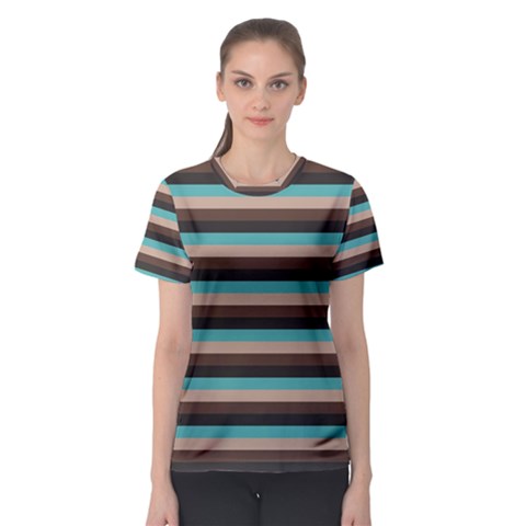 Stripey 1 Women s Sport Mesh Tee by anthromahe