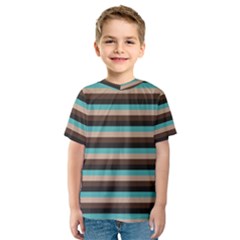 Stripey 1 Kids  Sport Mesh Tee