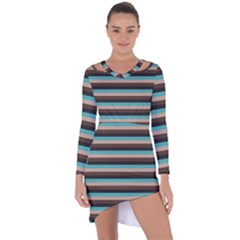 Stripey 1 Asymmetric Cut-out Shift Dress by anthromahe