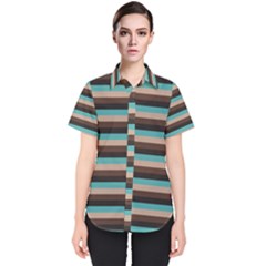 Stripey 1 Women s Short Sleeve Shirt