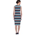 Stripey 1 Sleeveless Velvet Midi Dress View2