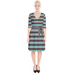 Stripey 1 Wrap Up Cocktail Dress by anthromahe