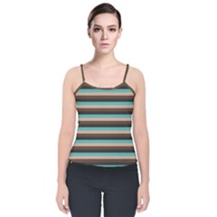 Stripey 1 Velvet Spaghetti Strap Top by anthromahe