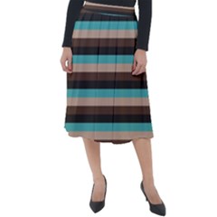 Stripey 1 Classic Velour Midi Skirt 