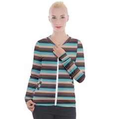 Stripey 1 Casual Zip Up Jacket by anthromahe