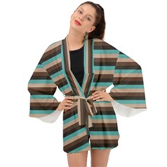 Stripey 1 Long Sleeve Kimono by anthromahe