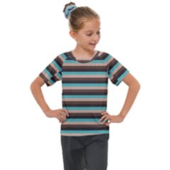 Stripey 1 Kids  Mesh Piece Tee