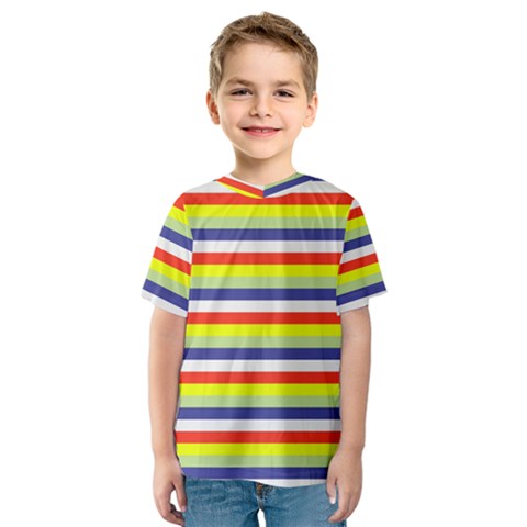 Stripey 2 Kids  Sport Mesh Tee by anthromahe