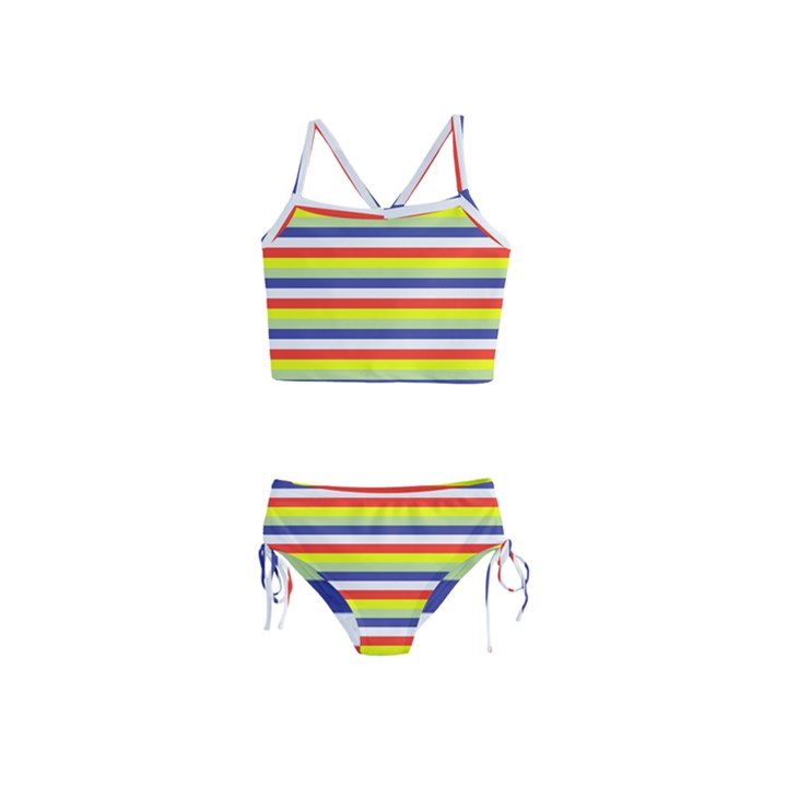 Stripey 2 Girls  Tankini Swimsuit