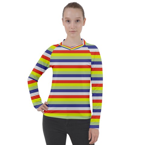 Stripey 2 Women s Pique Long Sleeve Tee by anthromahe