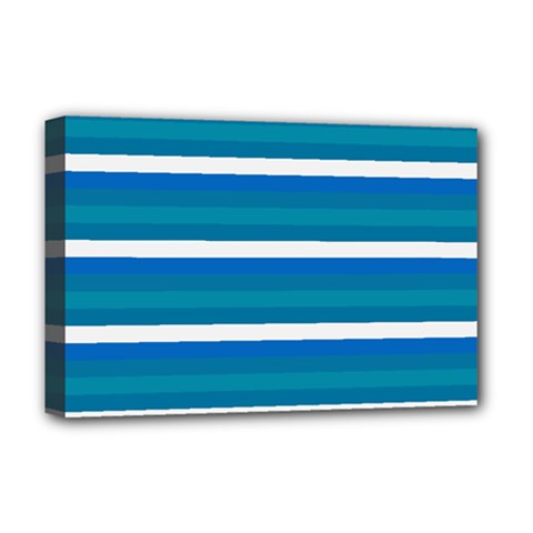 Stripey 3 Deluxe Canvas 18  X 12  (stretched)