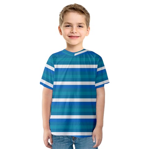 Stripey 3 Kids  Sport Mesh Tee by anthromahe