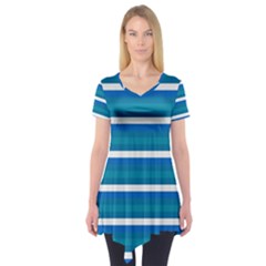 Stripey 3 Short Sleeve Tunic  by anthromahe