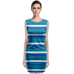 Stripey 3 Classic Sleeveless Midi Dress by anthromahe