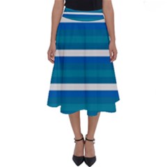 Stripey 3 Perfect Length Midi Skirt by anthromahe