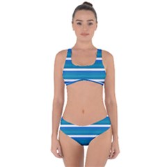 Stripey 3 Criss Cross Bikini Set by anthromahe