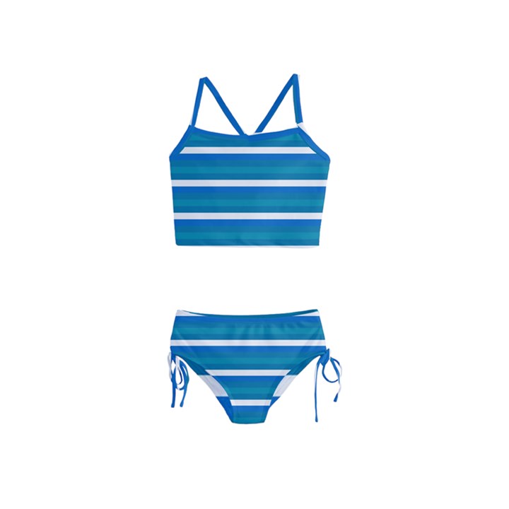 Stripey 3 Girls  Tankini Swimsuit