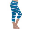 Stripey 3 Lightweight Velour Capri Yoga Leggings View3