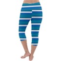 Stripey 3 Lightweight Velour Capri Yoga Leggings View4