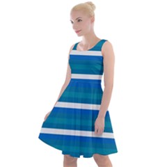 Stripey 3 Knee Length Skater Dress