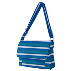 Stripey 3 Full Print Messenger Bag (m)