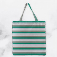 Stripey 4 Grocery Tote Bag by anthromahe