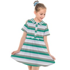 Stripey 4 Kids  Short Sleeve Shirt Dress by anthromahe