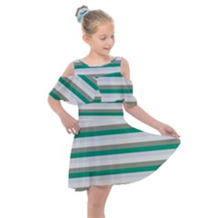 Stripey 4 Kids  Shoulder Cutout Chiffon Dress by anthromahe