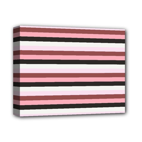 Stripey 5 Deluxe Canvas 14  X 11  (stretched) by anthromahe