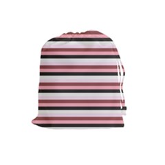 Stripey 5 Drawstring Pouch (large) by anthromahe