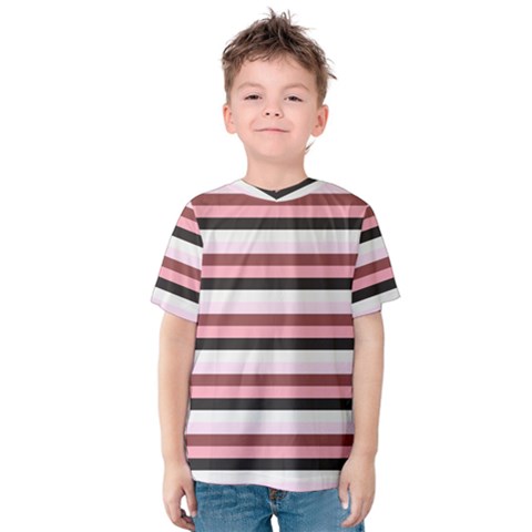 Stripey 5 Kids  Cotton Tee by anthromahe