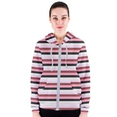 Stripey 5 Women s Zipper Hoodie by anthromahe